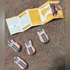 Pink & Gray Dog Shoes or Boots Pet Accessories